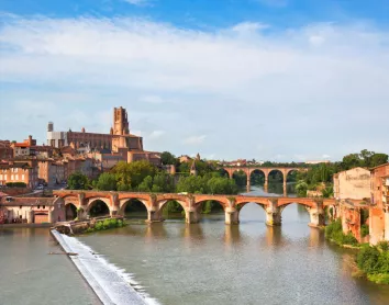 Toulouse Paysage Ville Pont Fleuve